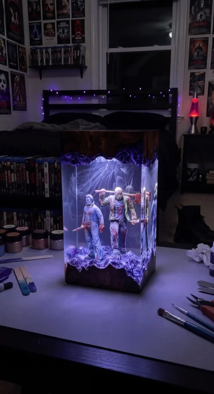 Horror Resin Lamps